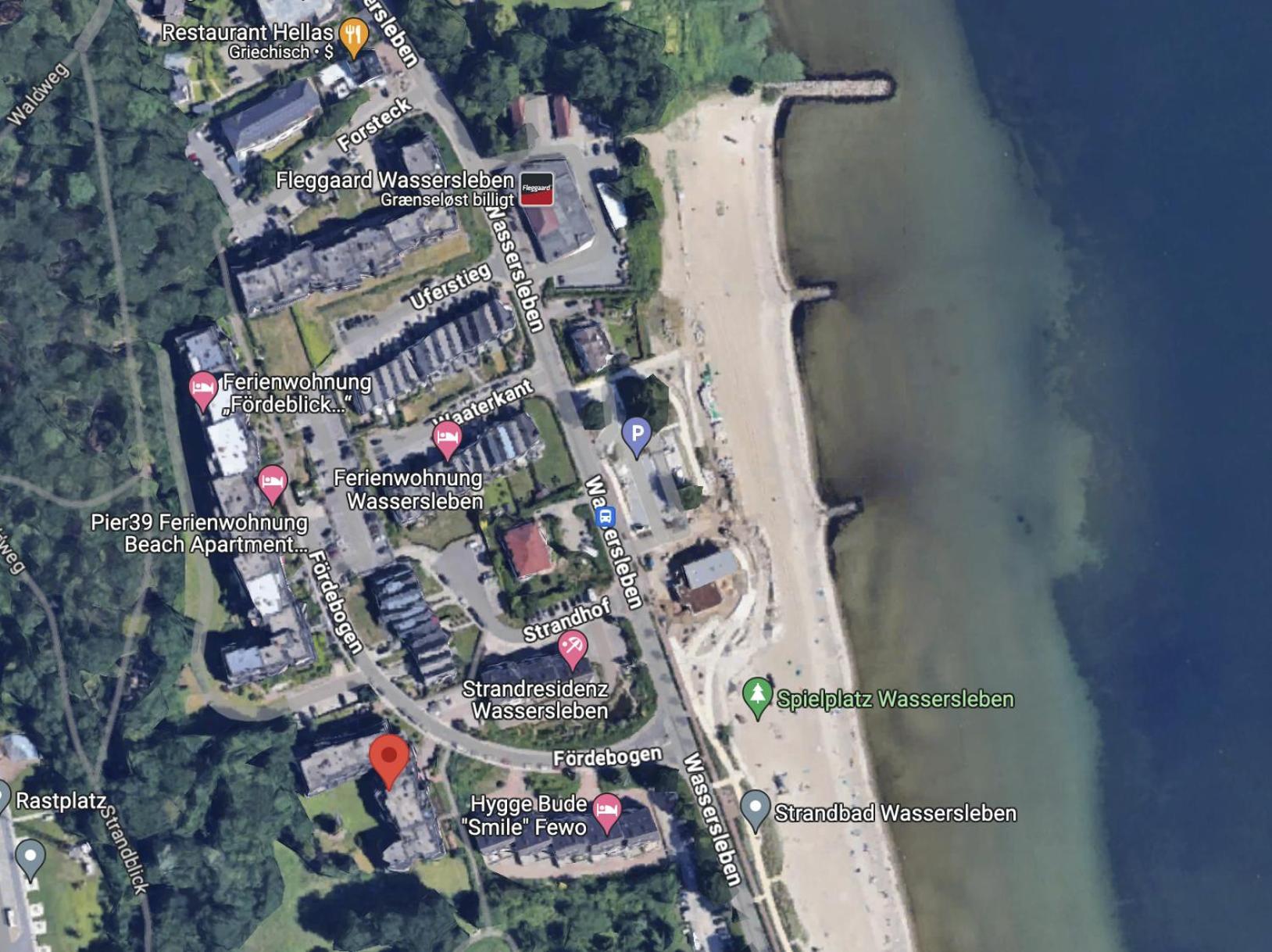 Koje Klabautermann Am Strand Harrislee Kültér fotó